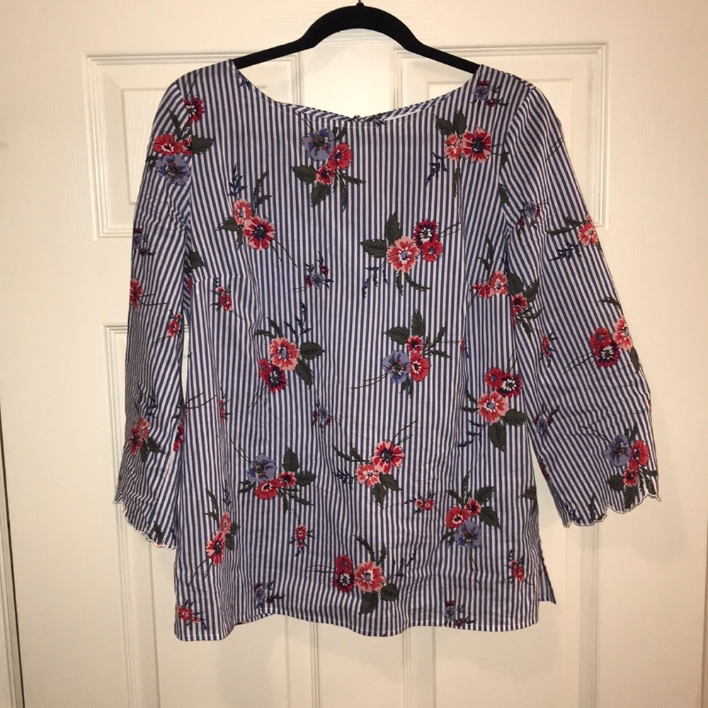Flower print blouse